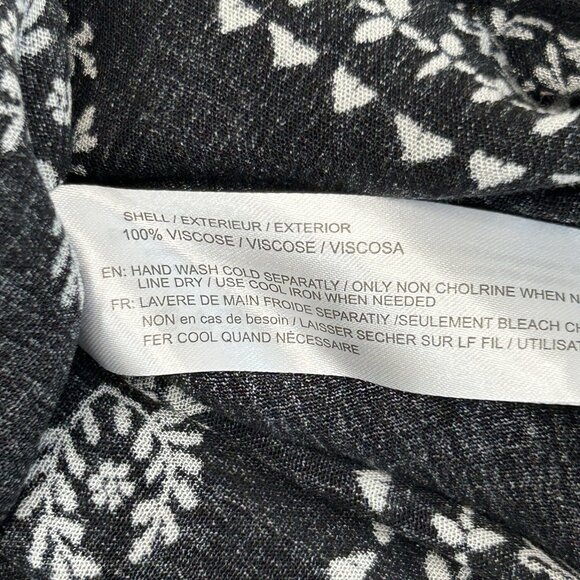 BAND OF GYPSIES XS Romper Black White Boho Bandana Print V-Neck Flutter Sleeve - Picture 10 of 12